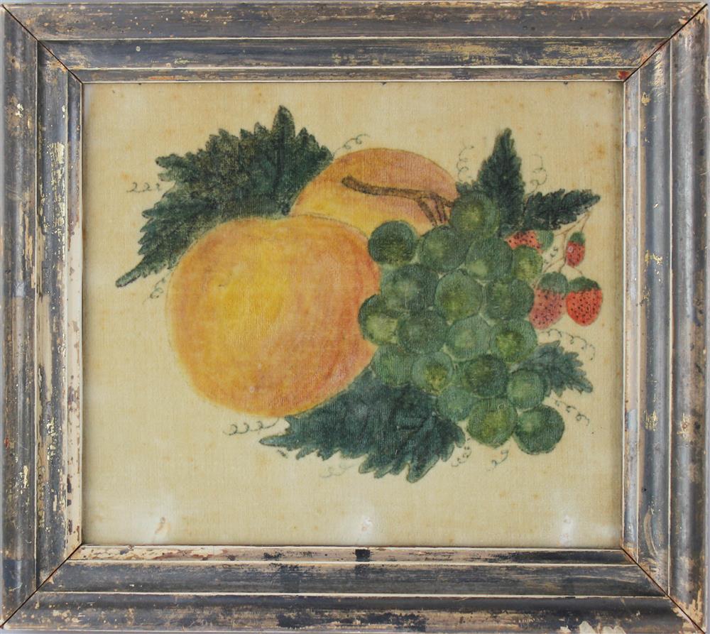 Appraisal: AMERICAN SCHOOL EARLY TH CENTURY A THEOREM OF PEACHES GRAPES