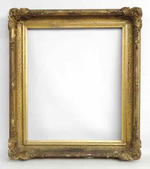 Appraisal: th c wood gesso and gilded frame Sight size ''