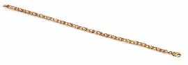 Appraisal: A ct gold diamond bracelet with articulated links set with