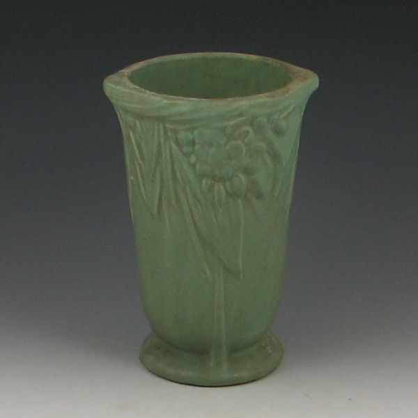 Appraisal: Flower Vase green ''h has some wear on the inside