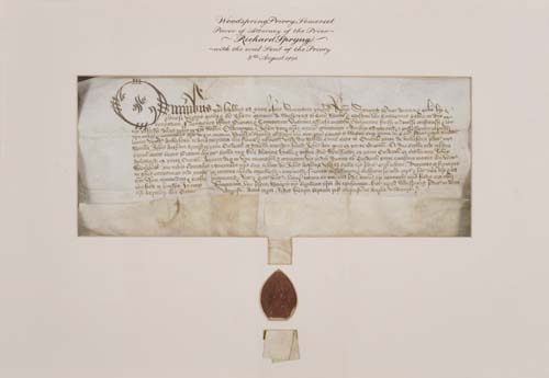 Appraisal: SPRYNG RICHARD Vellum document in Latin granting power of attorney