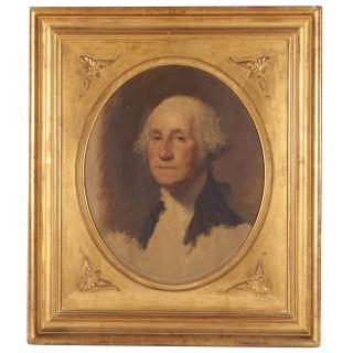 Appraisal: After Gilbert Stuart portrait painting After Gilbert Stuart portrait painting