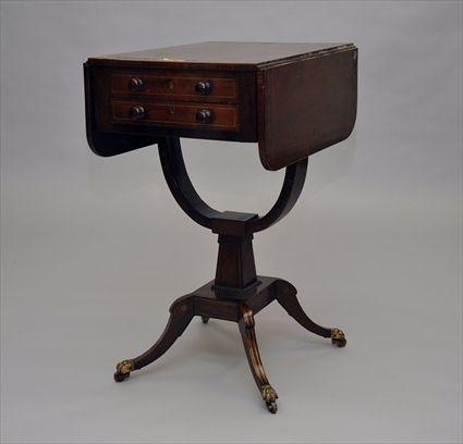 Appraisal: Regency Rosewood Side Table