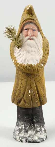 Appraisal: Christmas Santa Belsnickle Description German Gold robe and holding fir