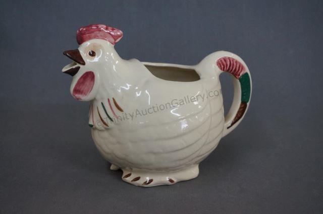 Appraisal: 's Shawnee Chanticleer Rooster Pitcher Produced by Shawnee Pottery c