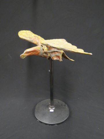 Appraisal: Early Copper Figural Weathervane of an Eagle th century remnant