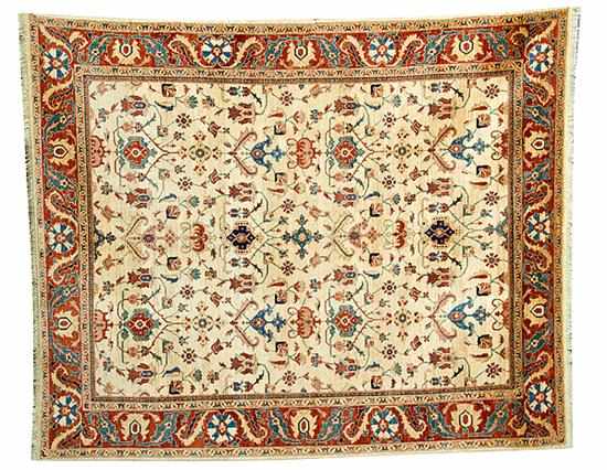 Appraisal: Turkish Oushak carpet ' '' x ' '' Back Inquiry