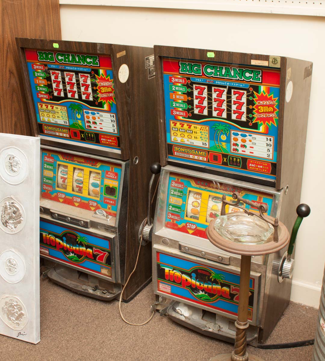 Appraisal: Two Big Chance electronic slot machines as is