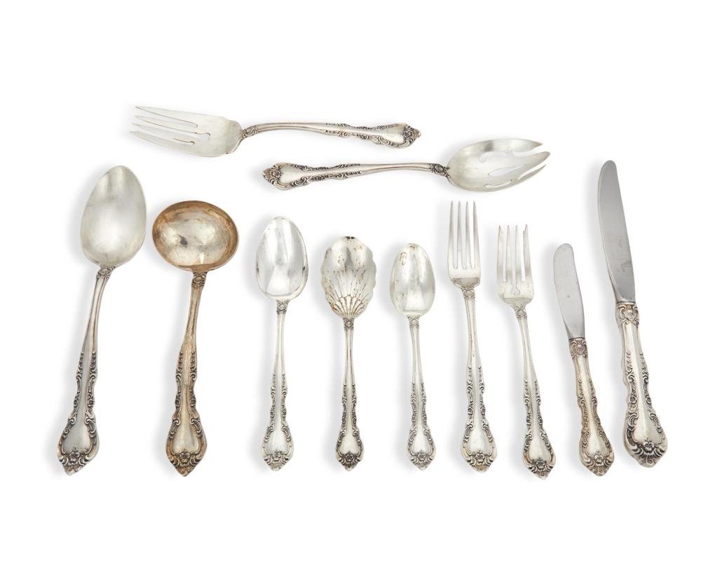 Appraisal: A Gorham Alencon Lace sterling silver flatware service Circa -