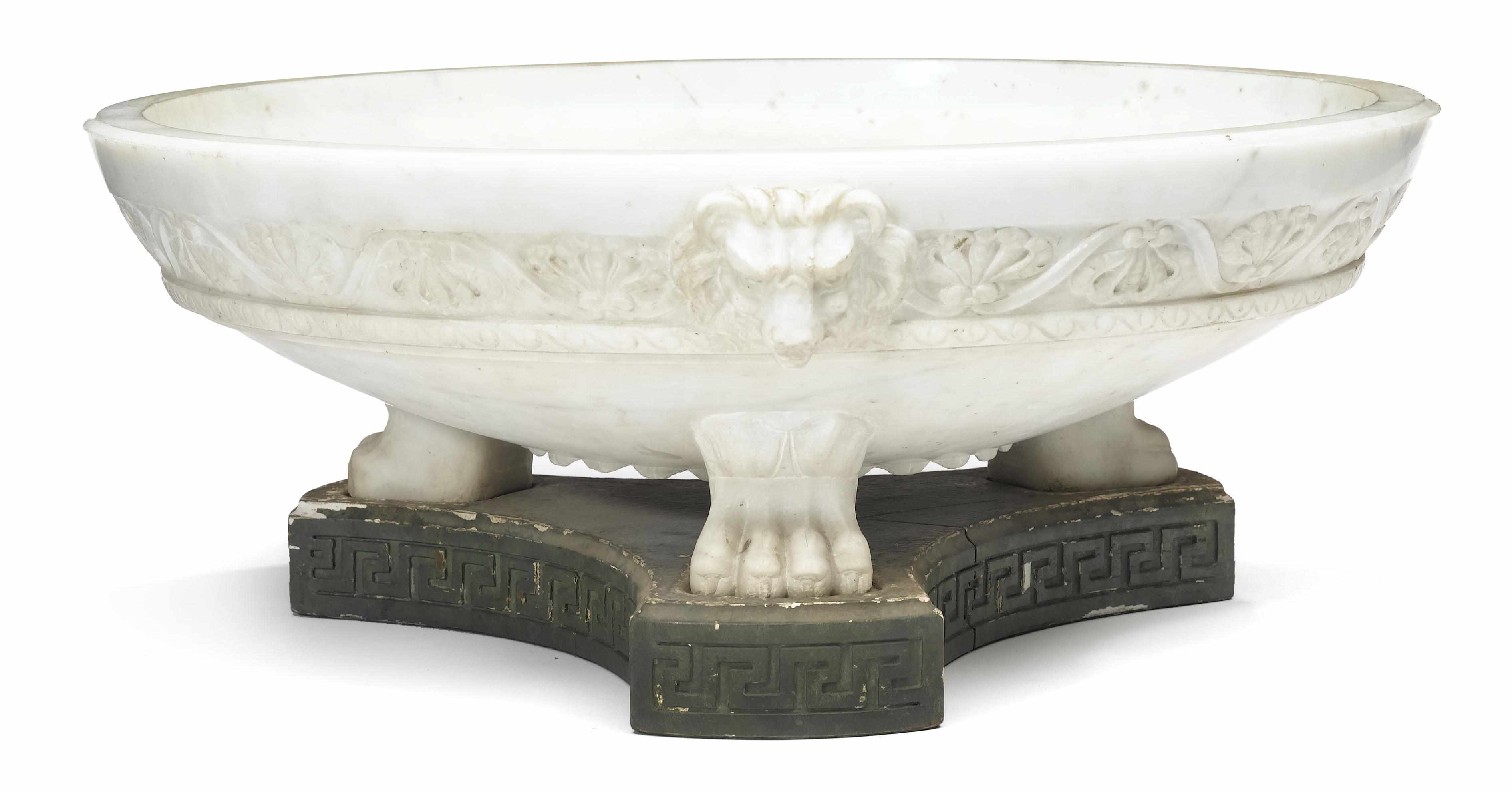 Appraisal: An Italian Neoclassical style alabaster bowl late th century The