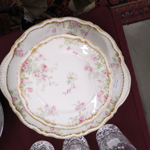 Appraisal: Haviland Limoges Dessert Set server and - plates elegant floral