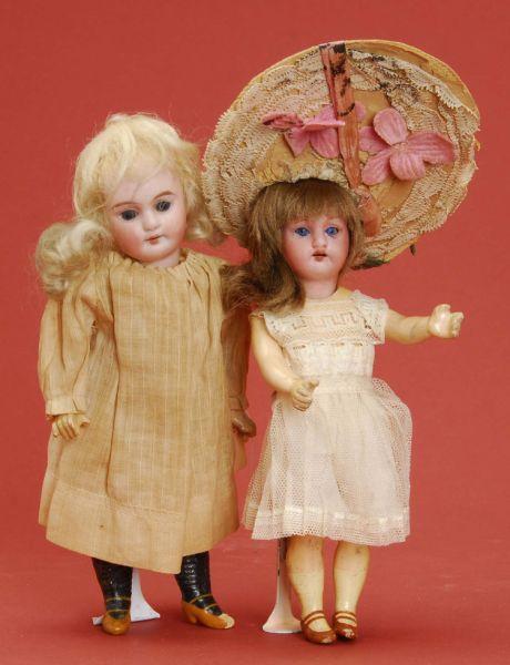 Appraisal: Pair of Small German Children Germany ca both dolls have