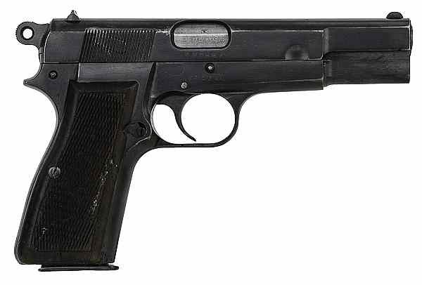 Appraisal: Browning High Power Semi-Auto Pistol with Nazi Proofs mm cal