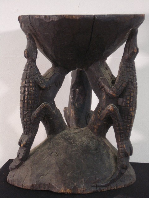 Appraisal: New Guinean Stool Carved in the form of a Crocodile