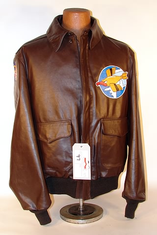 Appraisal: Current manufacture USAAF A- leather jacket Exterior of jacket has