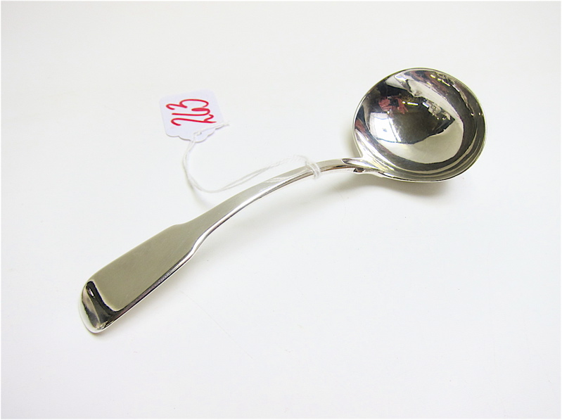 Appraisal: GEORGE IV STERLING SILVER LADLE hallmarked London William Bateman I