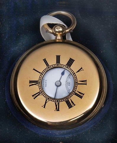 Appraisal: A DENT HALF HUNTER GENTLEMANS POCKET WATCH the dial marked