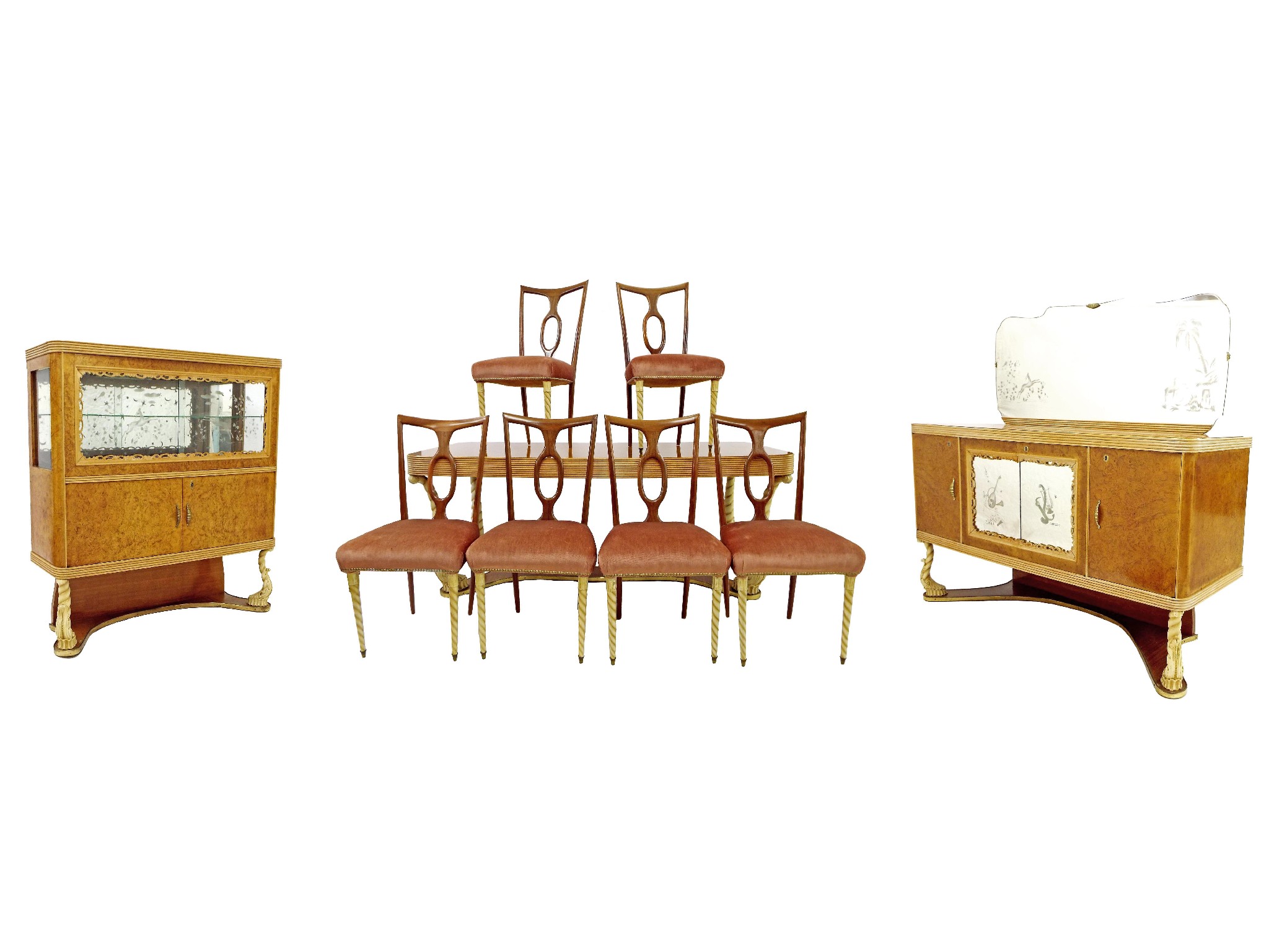 Appraisal: Pierluigi Colli - - rare and unusual Italian dining suite