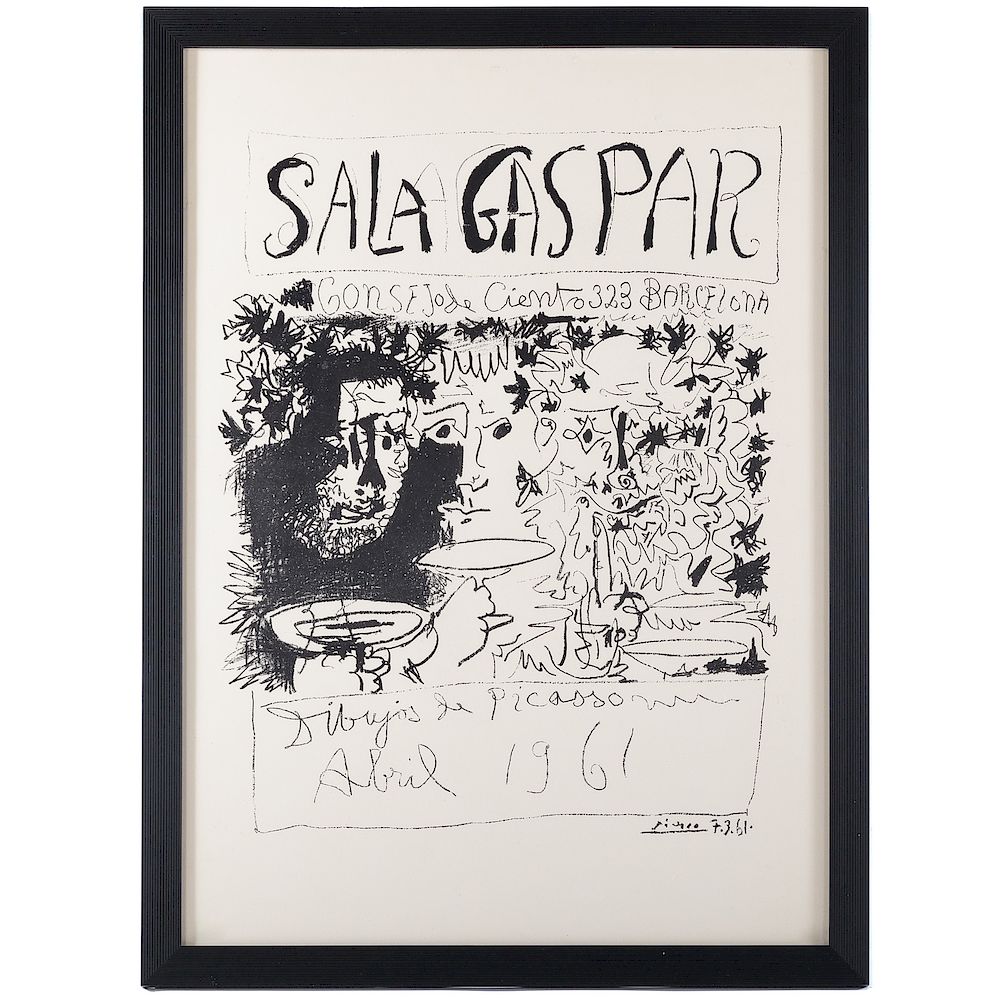 Appraisal: Pablo Picasso Sala Gaspar Barcelona Spanish - Offset lithograph in