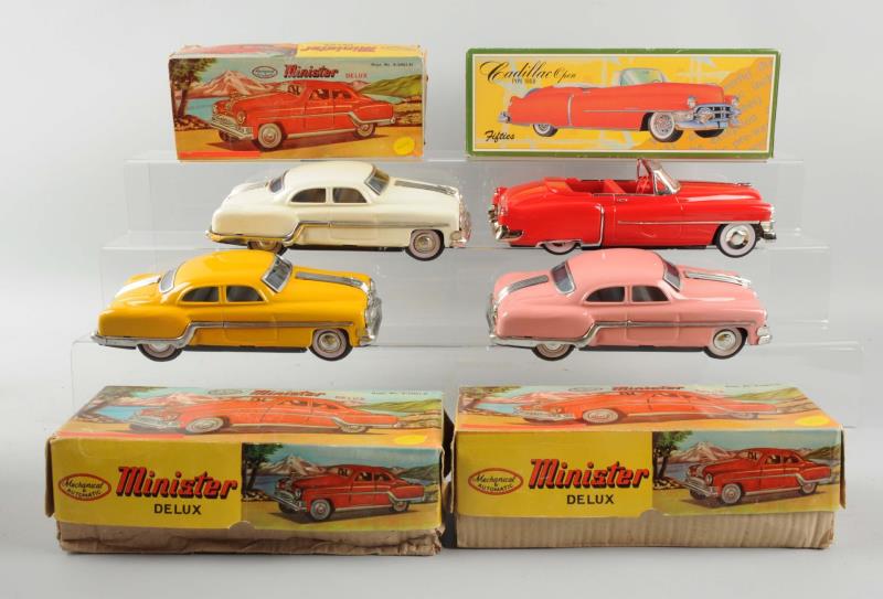 Appraisal: Lot of Friction Cars Includes three Minister Delux cars with