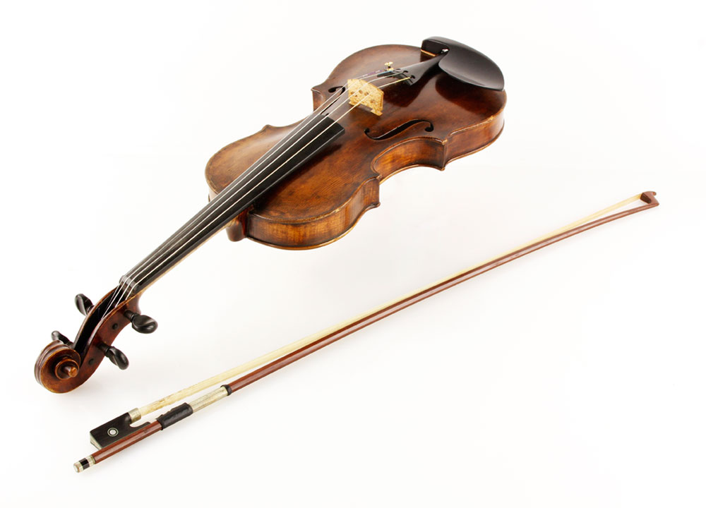 Appraisal: - Antique Violin Violin marked Gabriel Buchstetter and dated on