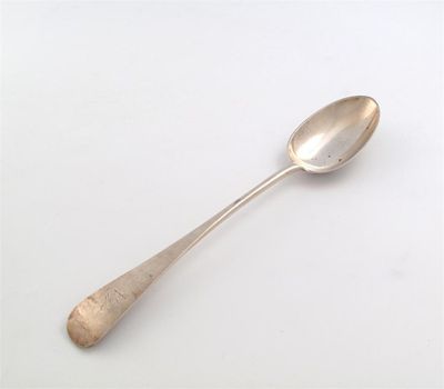 Appraisal: A Victorian silver old English pattern basting spoon by G