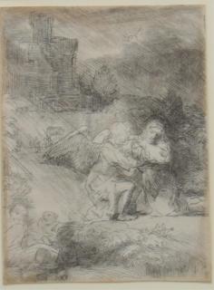 Appraisal: Rembrandt Van Rijn The Agony in the Garden etching on