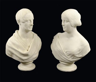 Appraisal: A Johnson fl - A carved marble bust of a