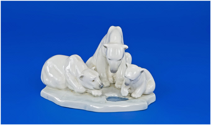 Appraisal: Lladro Group Figure Bearly Love No