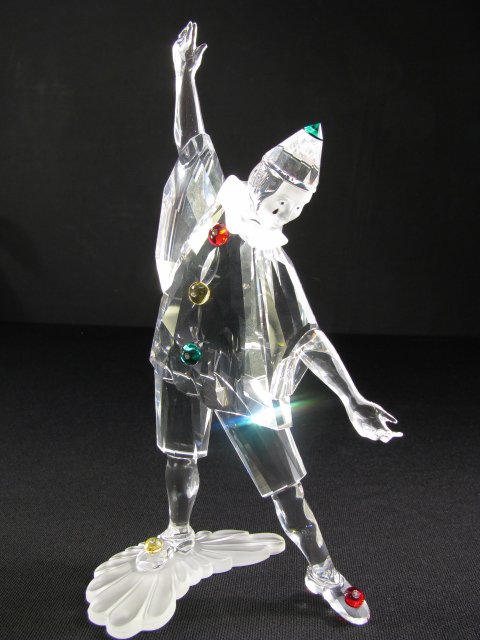 Appraisal: Authentic Swarovski crystal figurine from Masquerade collection issued in Pierrot