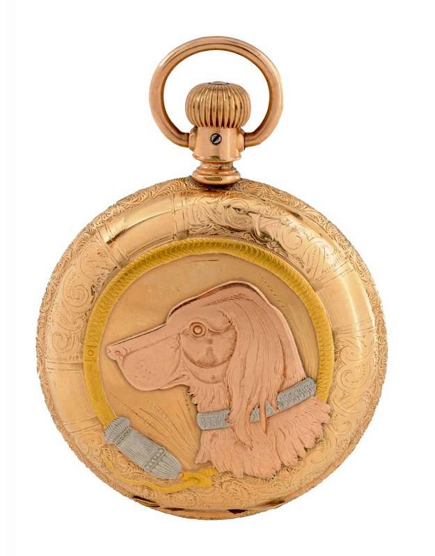 Appraisal: Tricolor Gold Pocket Watch Size No Yellow gold case Front