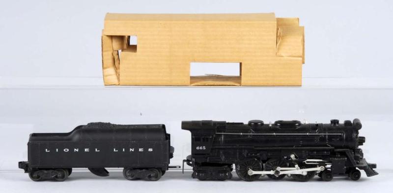 Appraisal: Lionel O-Gauge No Loco No W Tender Description American Post-war