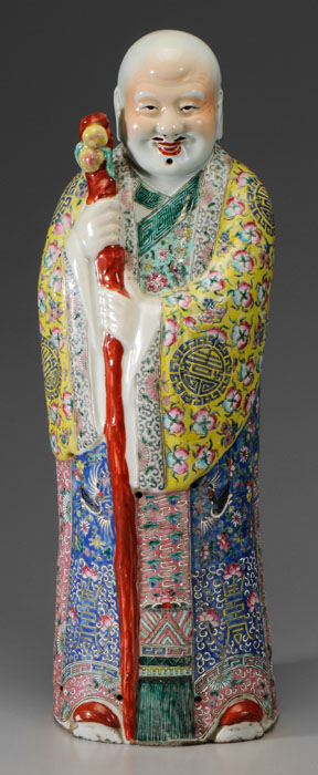 Appraisal: Porcelain Figure of Shouxing Chinese late th early th century