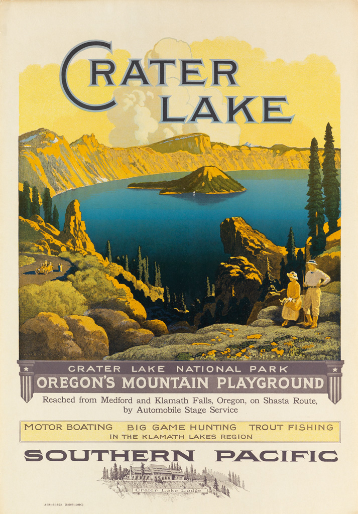 Appraisal: WILLIAM H BULL - CRATER LAKE SOUTHERN PACIFIC x inches