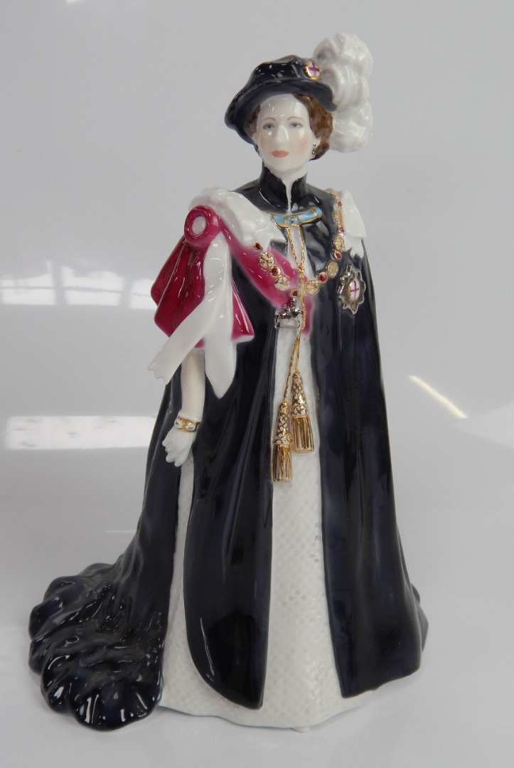 Appraisal: A Royal Worcester figure of Queen Elizabeth II The Order