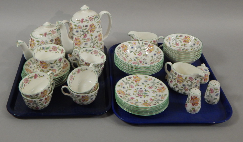 Appraisal: A large quantity of Minton Haddon Hall pattern tea ware