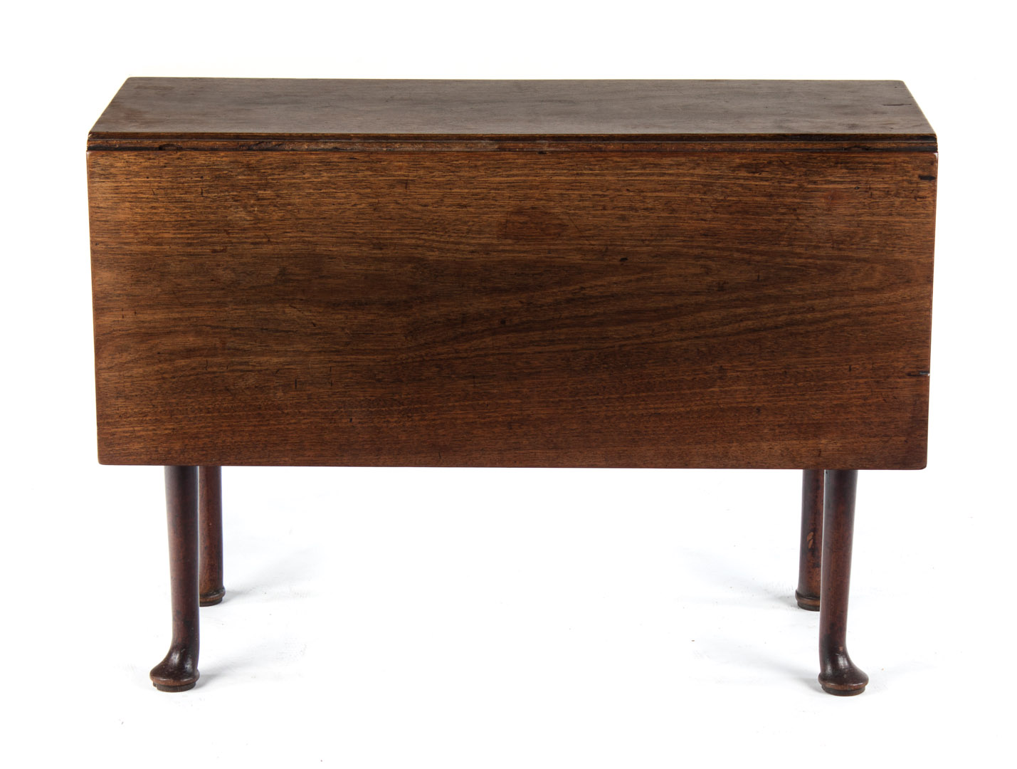 Appraisal: George I walnut drop leaf table first half- th century