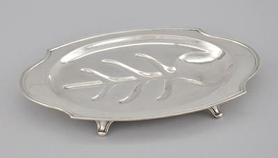 Appraisal: Unger Brothers Sterling Silver Small Meat Tray ca Early th