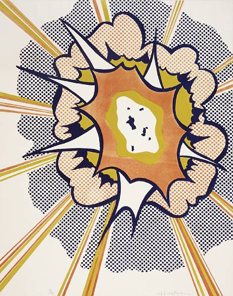 Appraisal: Roy Lichtenstein American - Explosion from Portfolio C Lithograph in