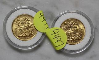 Appraisal: Lot of Canadian sovereign gold coins Lot of Canadian sovereign