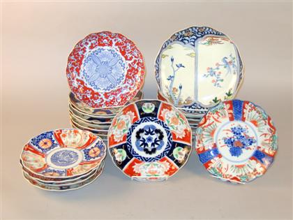 Appraisal: Twenty one Japanese Imari porcelain plates mostly late th century