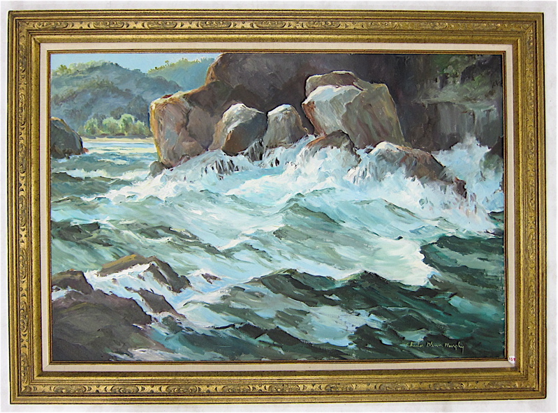 Appraisal: CHESTER GLENN MURPHY OIL ON CANVAS Kansas Oregon - Seascape