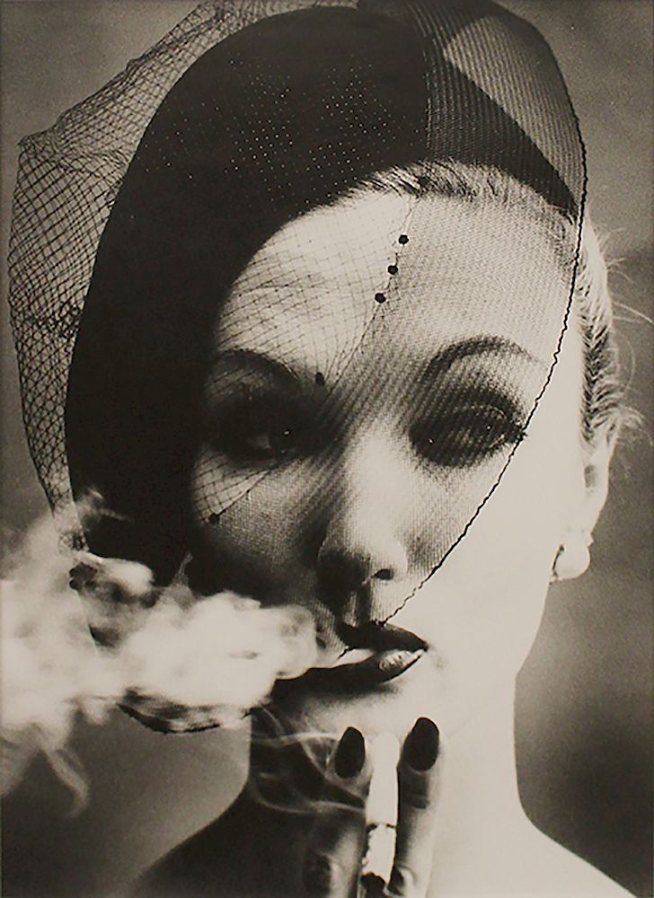 Appraisal: WILLIAM KLEIN Smoke Veil Paris Vogue Silver gelatin print Signature