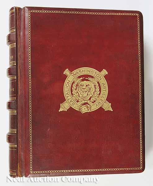 Appraisal: A Washington Artillery Scrapbook Presented To General Allison Owen -