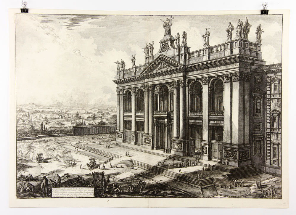 Appraisal: - Piranesi Vedute della Basilica di S Giovanni Laterano Etching