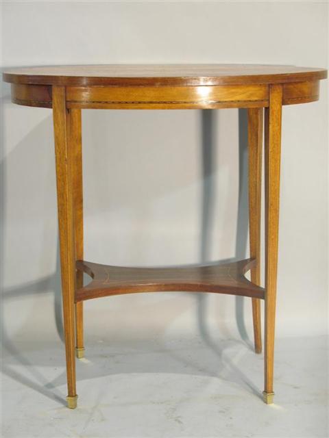 Appraisal: LOUIS XVI STYLE PARQUETRY MAHOGANY OVAL TABLE Twentieth century the