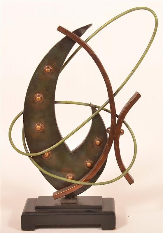 Appraisal: Modernistic Painted Sculpture Modernistic Painted Sculpture - h Condition Good