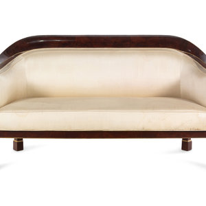 Appraisal: An Austrian Parcel Gilt Mahogany Sofa Circa Height x width