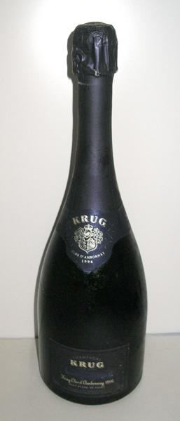 Appraisal: A BOTTLE OF KRUG CLOS D'AMBONNAY CHAMPAGNE BRUT ML A