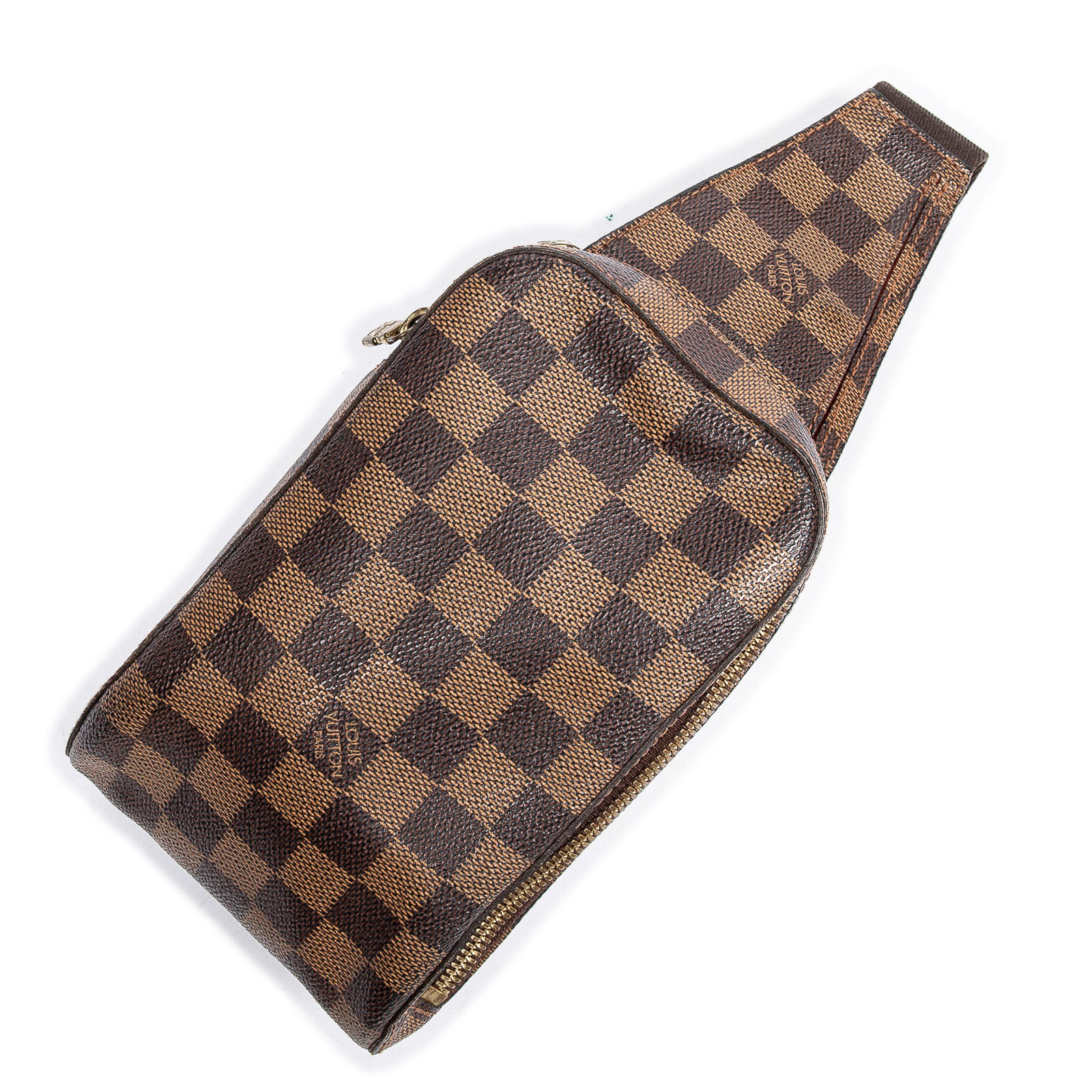 Appraisal: A LOUIS VUITTON DAMIER EBENE GERONIMOS A brown Danier Ebene